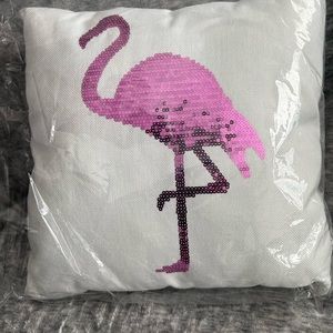 Sequins Flamingo pillow